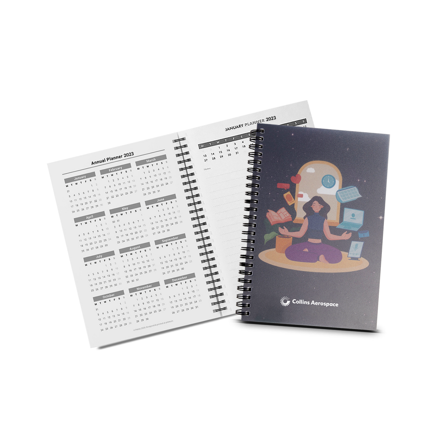 Economy A5 Soft Cover 160 pages Printed Diary